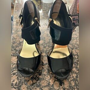 Black Platform Michael Kors Heels - Size 8.5